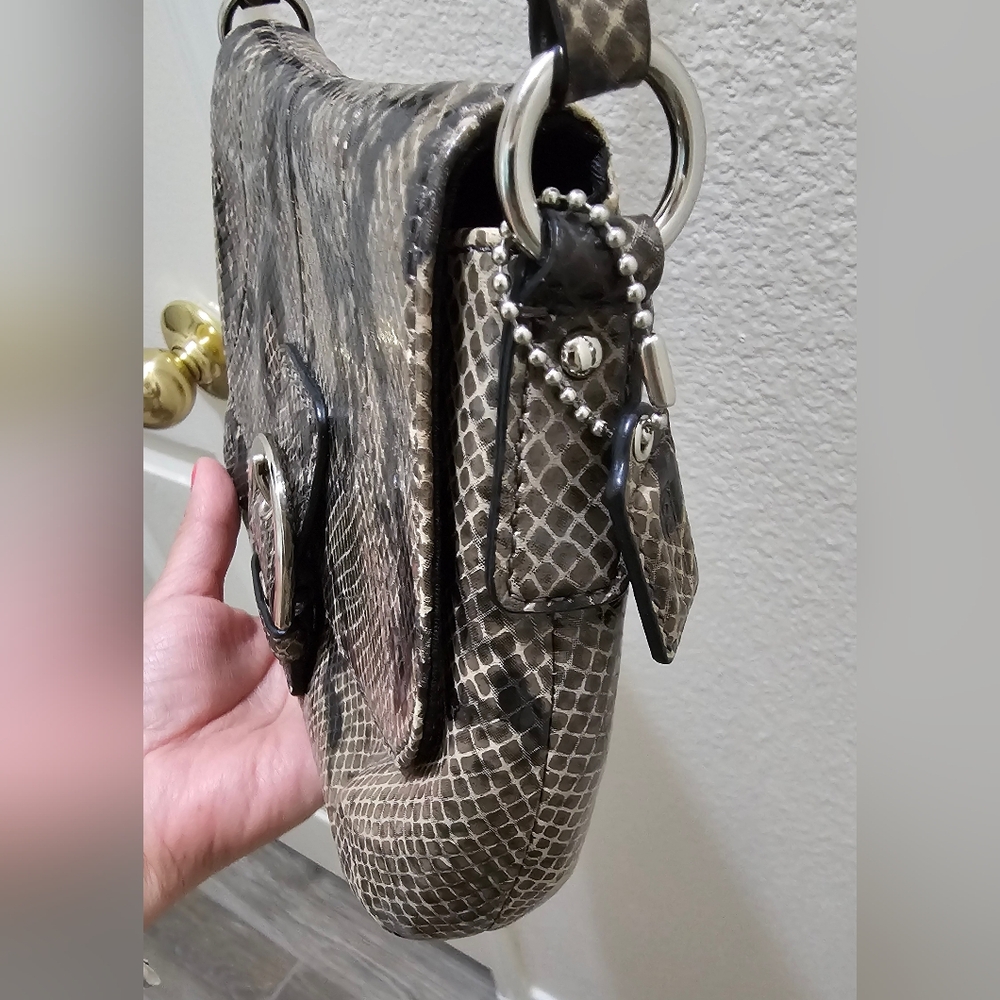 Coach Elegant Soho Python Embossed Snakeskin Patt… - image 5